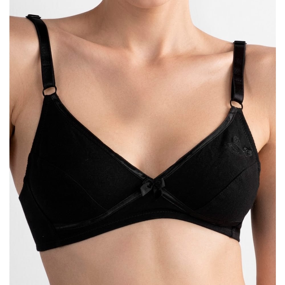 BRASIER PETER PAN REALCE NATURAL COPA B ALGODÓN NEGRO 7053 - 2