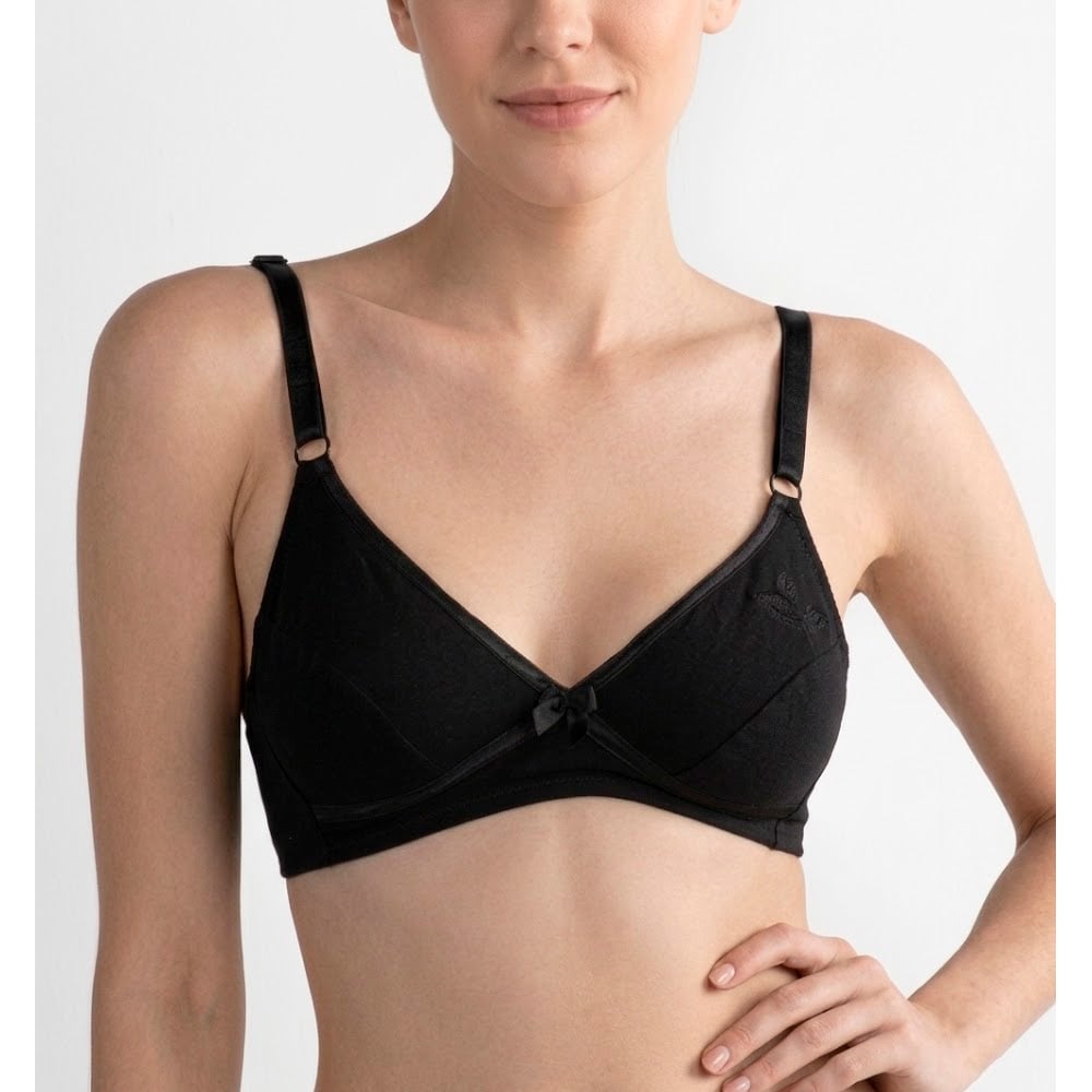 BRASIER PETER PAN REALCE NATURAL COPA B ALGODÓN NEGRO 7053 - 3