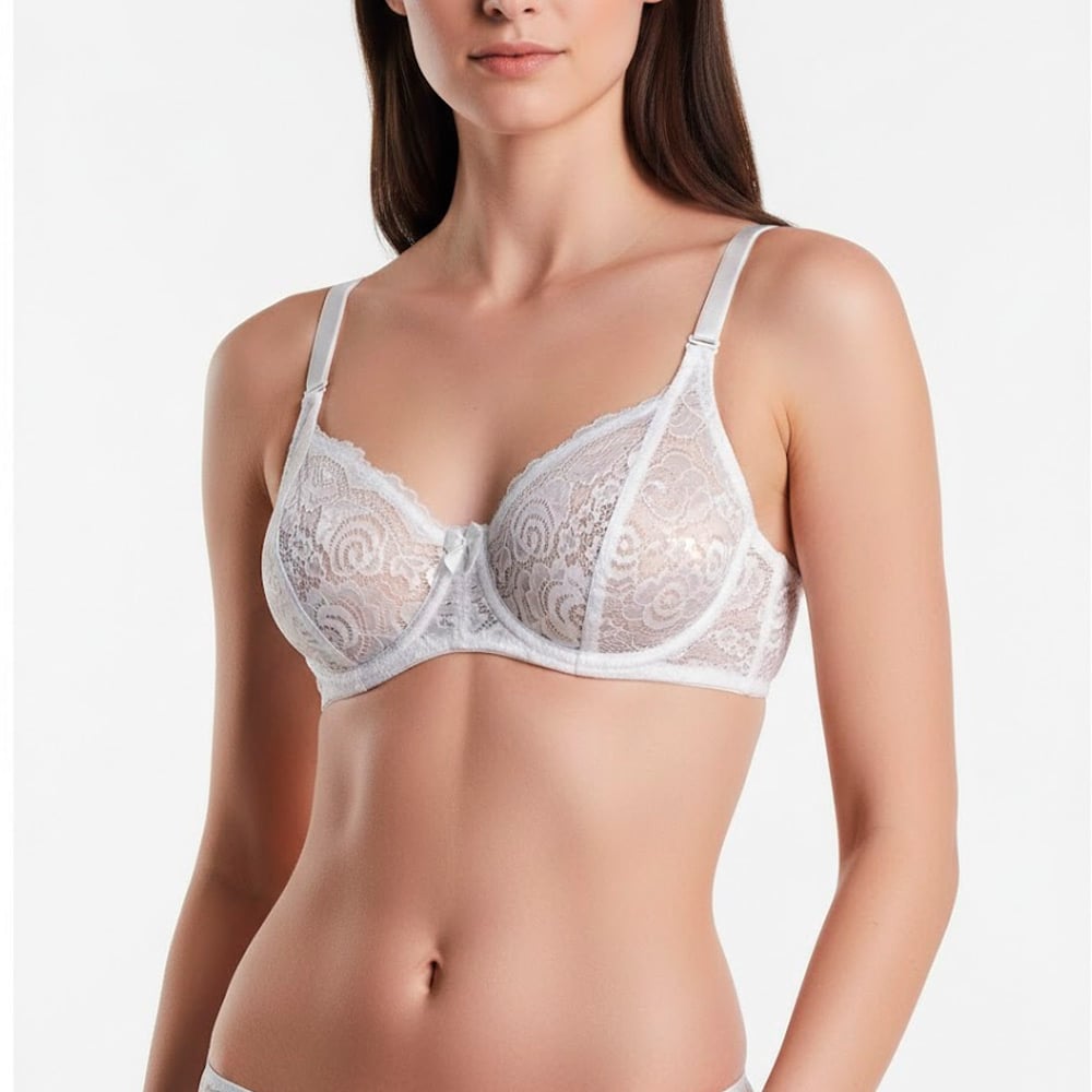 BRASIER REALCE NATURAL CON ENCAJE PETER PAN BLANCO 7912 - 2