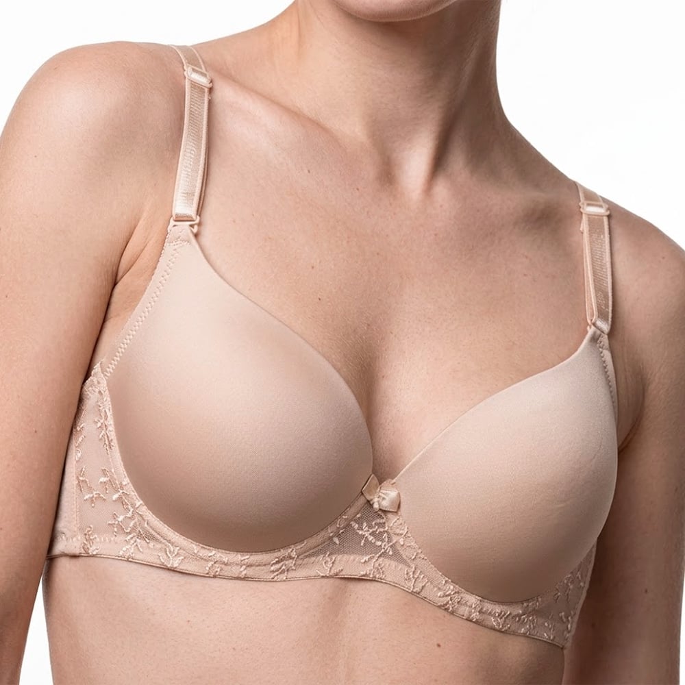 BRASIER REALCE MEDIO CON ENCAJE PETER PAN BEIGE 2312 - 2