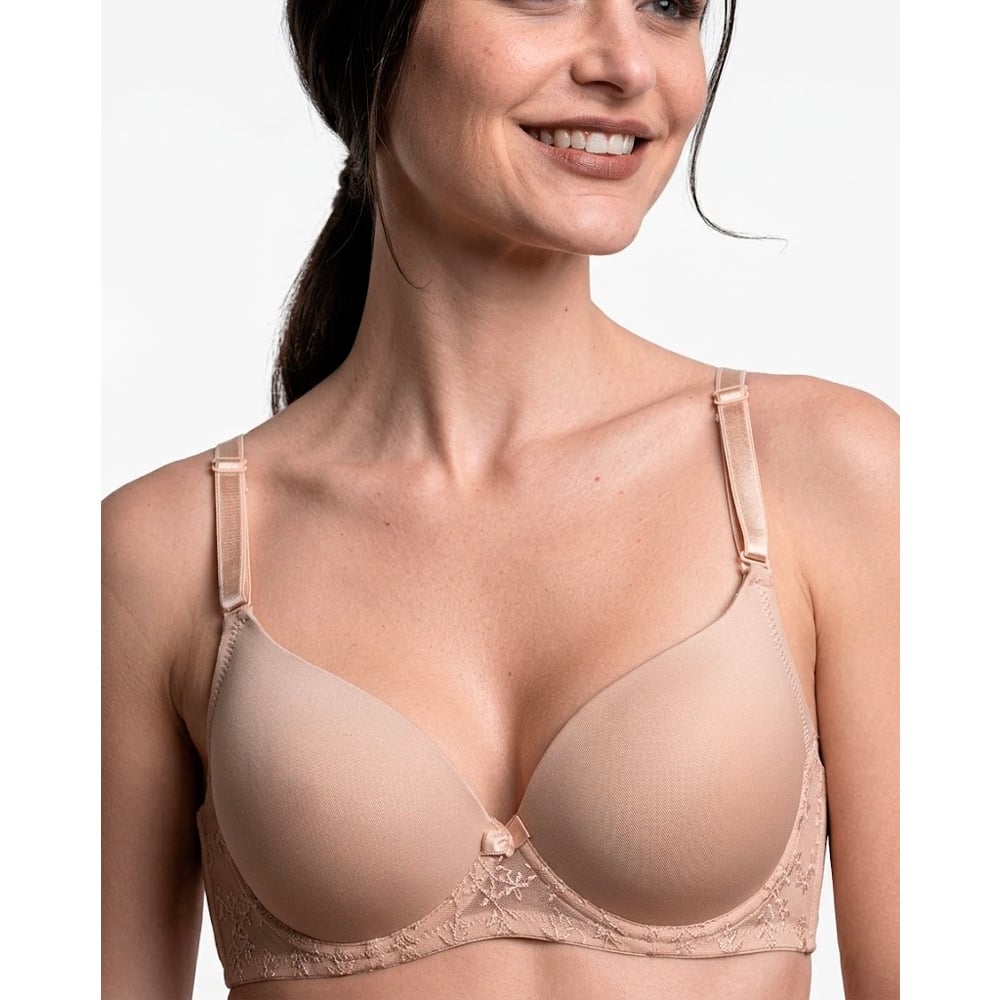 BRASIER REALCE MEDIO CON ENCAJE PETER PAN BEIGE 2312 - 3