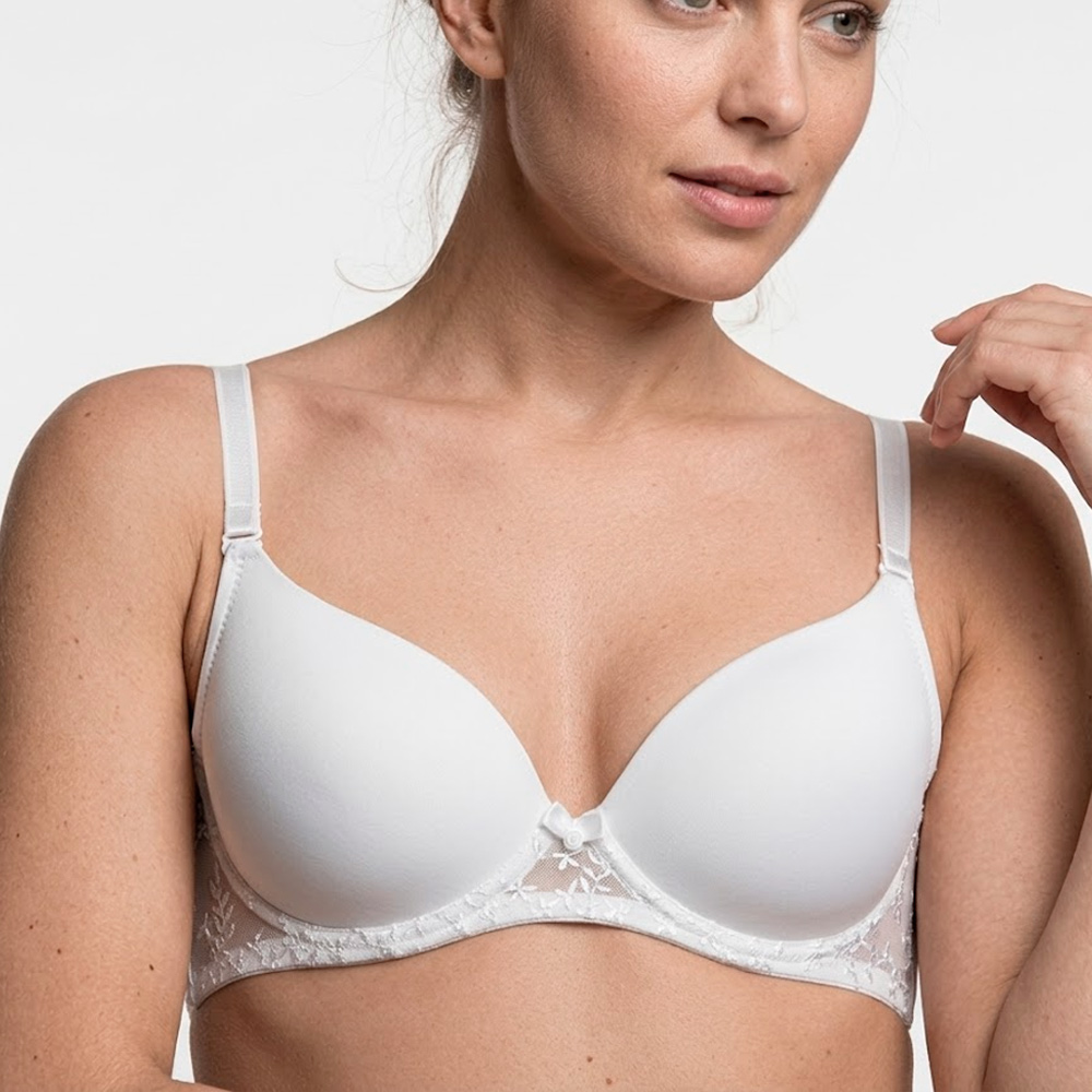 BRASIER REALCE MEDIO CON ENCAJE PETER PAN BLANCO 2312 - 3