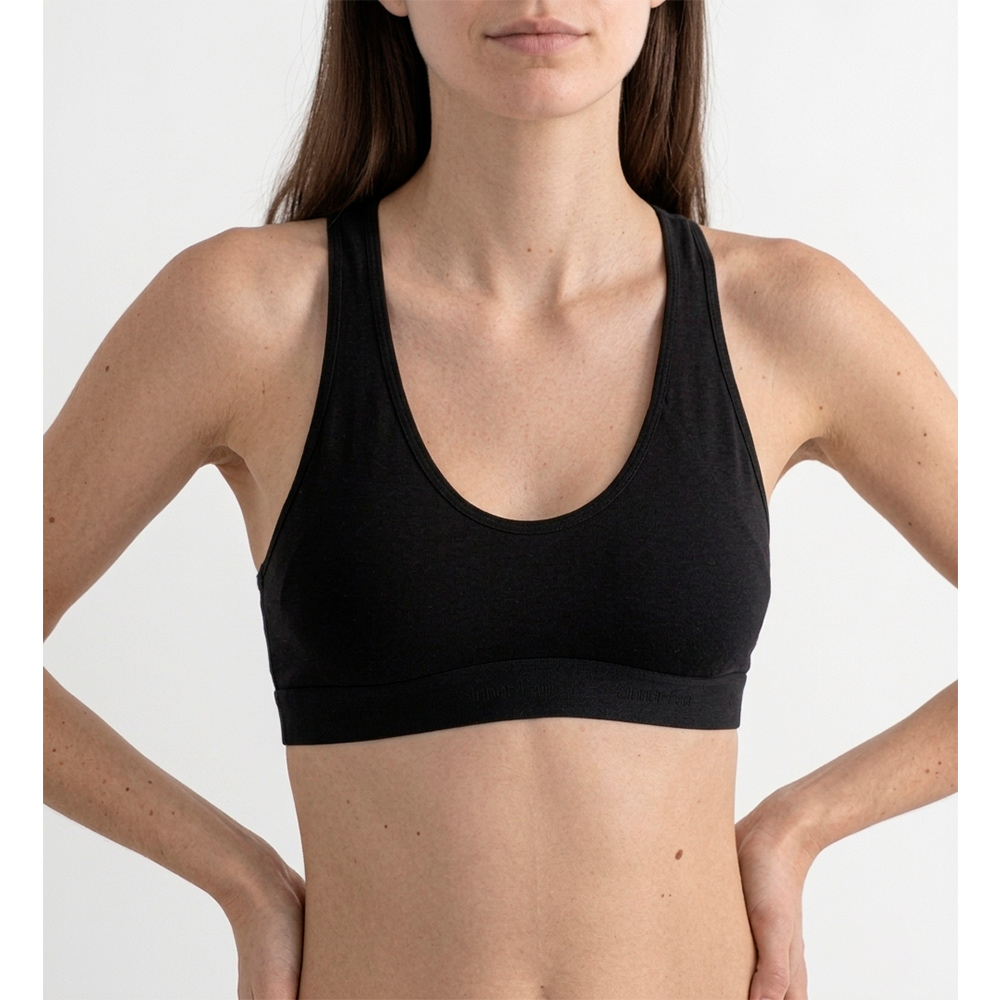 TOP DEPORTIVO PETER PAN SOPORTE ALGODÓN LYCRA NEGRO 3260 - 1