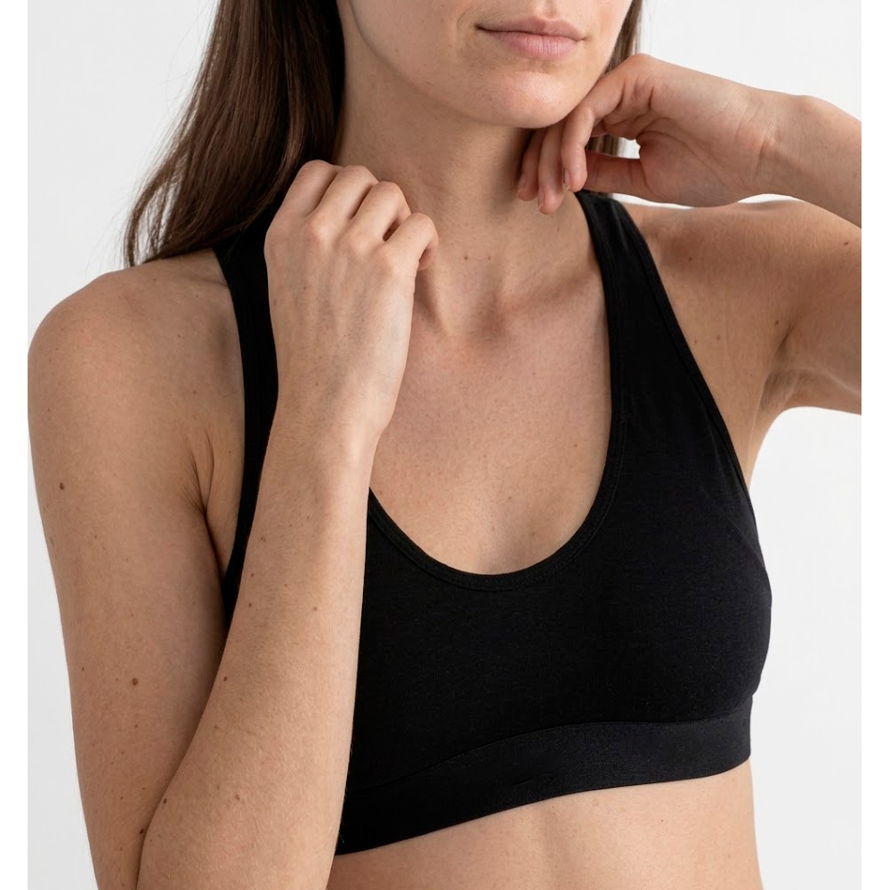 TOP DEPORTIVO PETER PAN SOPORTE ALGODÓN LYCRA NEGRO 3260 - 2