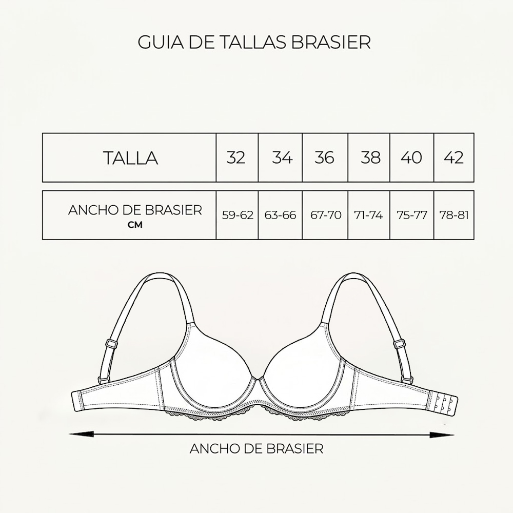 BRASIER PETER PAN REALCE MEDIO COPA B BEIGE 2452 - 4