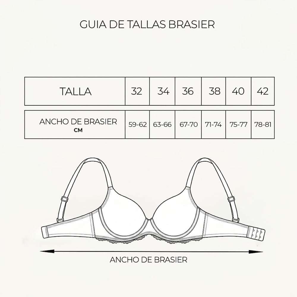 BRASIER PETER PAN REALCE MEDIO COPA B NEGRO 2452 - 4