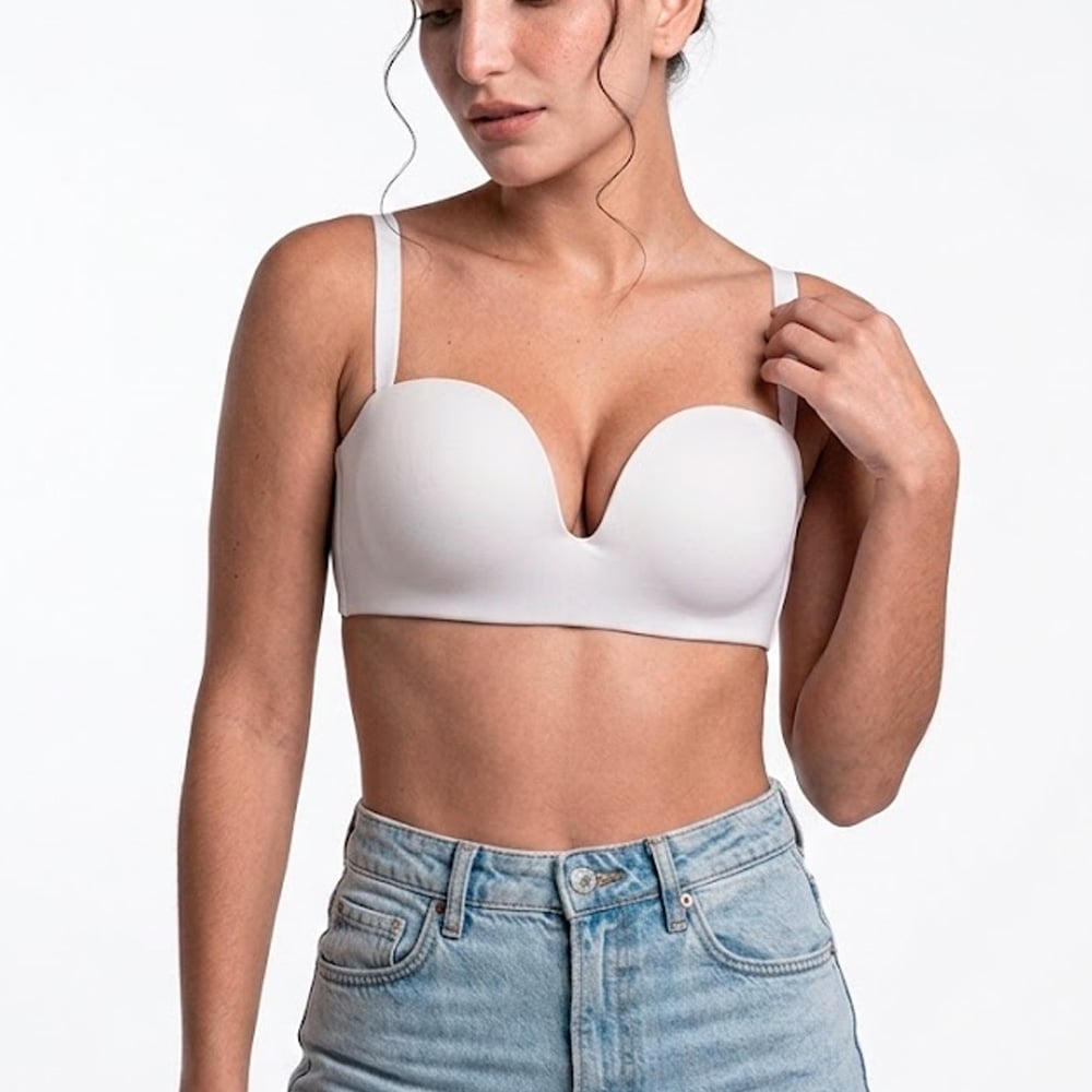 BRASIER PETER PAN STRAPLESS CONVERTIBLE COPA B BLANCO 6137 - 2