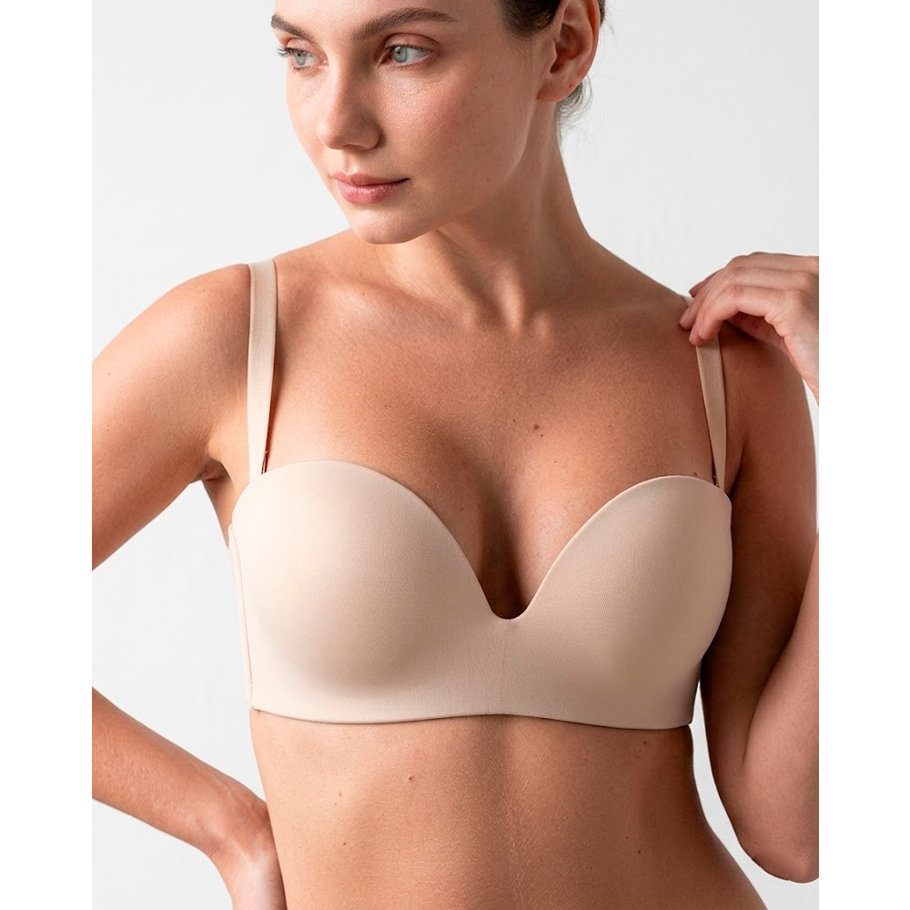 BRASIER PETER PAN STRAPLESS CONVERTIBLE COPA B BEIGE 6137 - 1