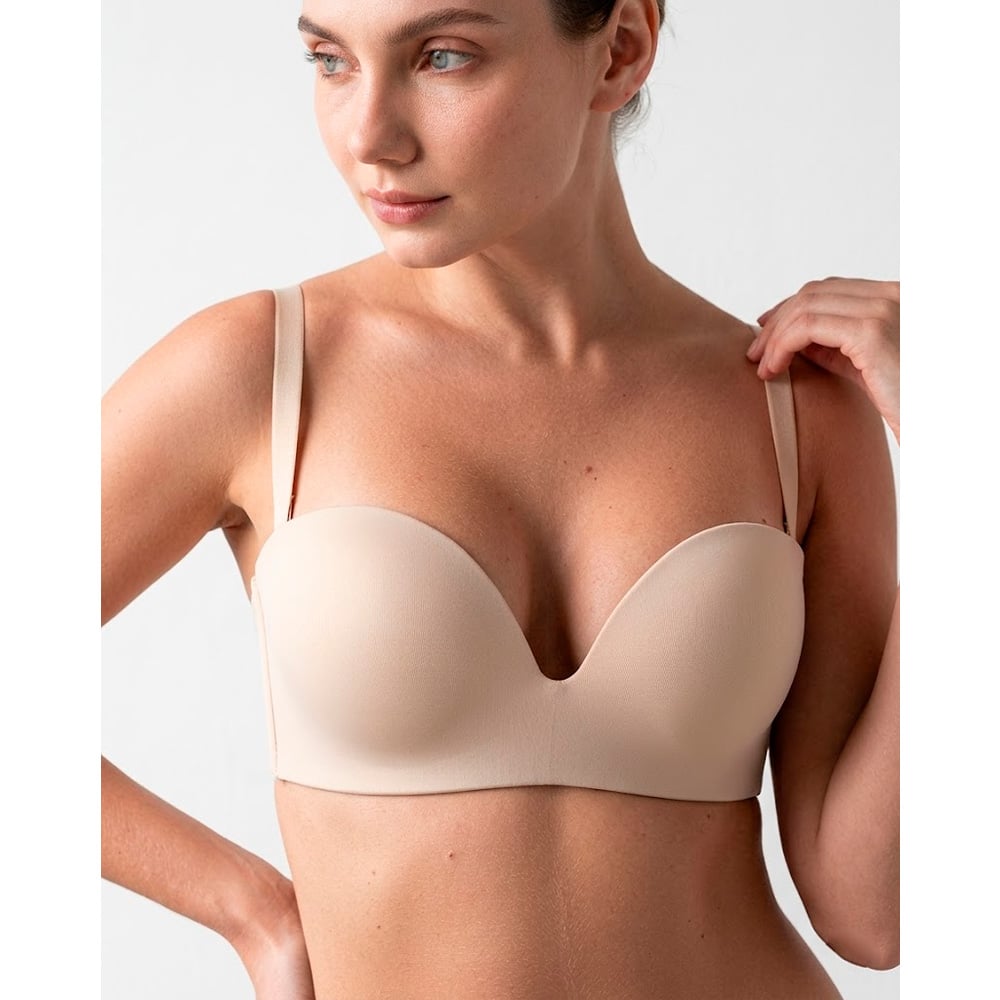 BRASIER PETER PAN STRAPLESS CONVERTIBLE COPA B BEIGE 6137 - 1