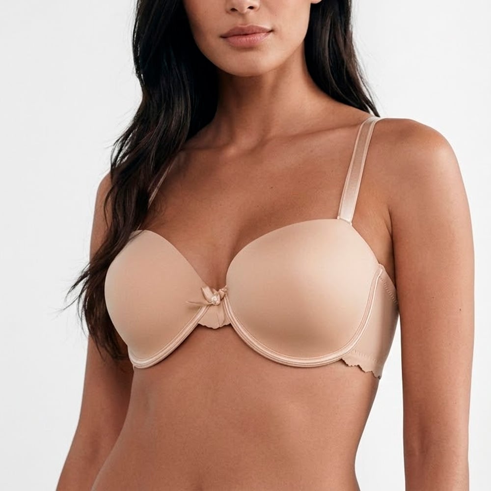 BRASIER STRAPLESS CONVERTIBLE PETER PAN COPA B BEIGE 6049 - 1