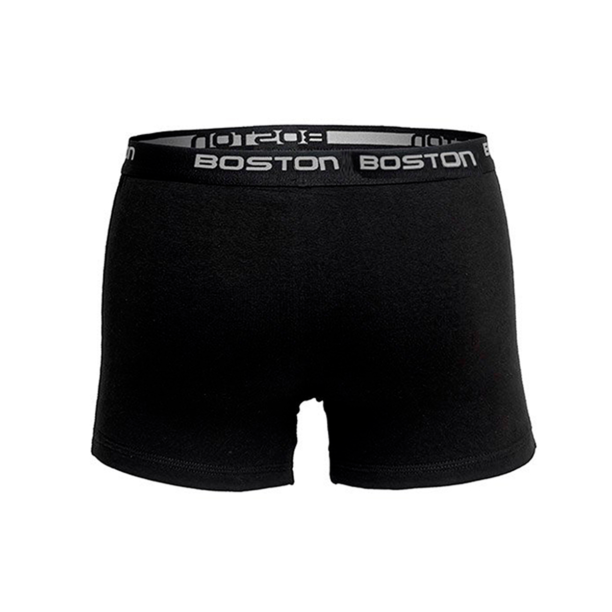 PACK X6 BÓXER BOSTON CORTO NEGRO ALGODÓN - 2