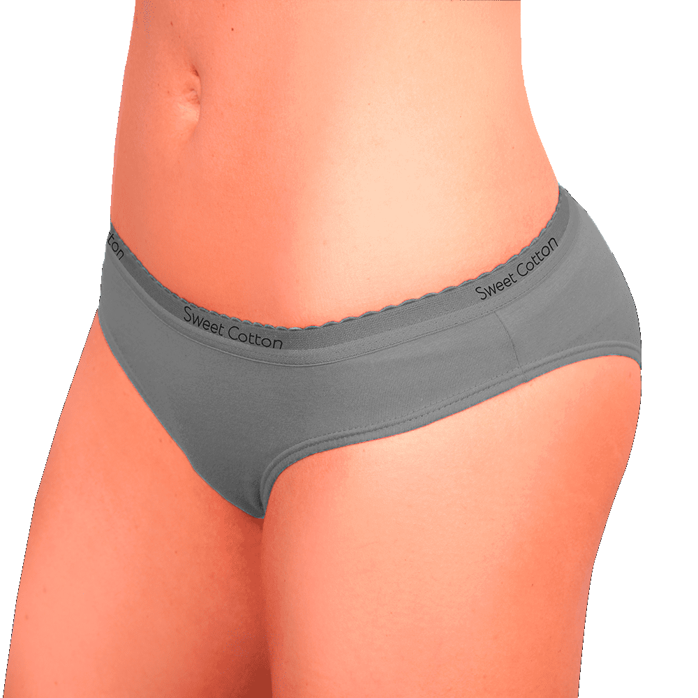 BIKINI SWEET COTTON PLOMO - 3