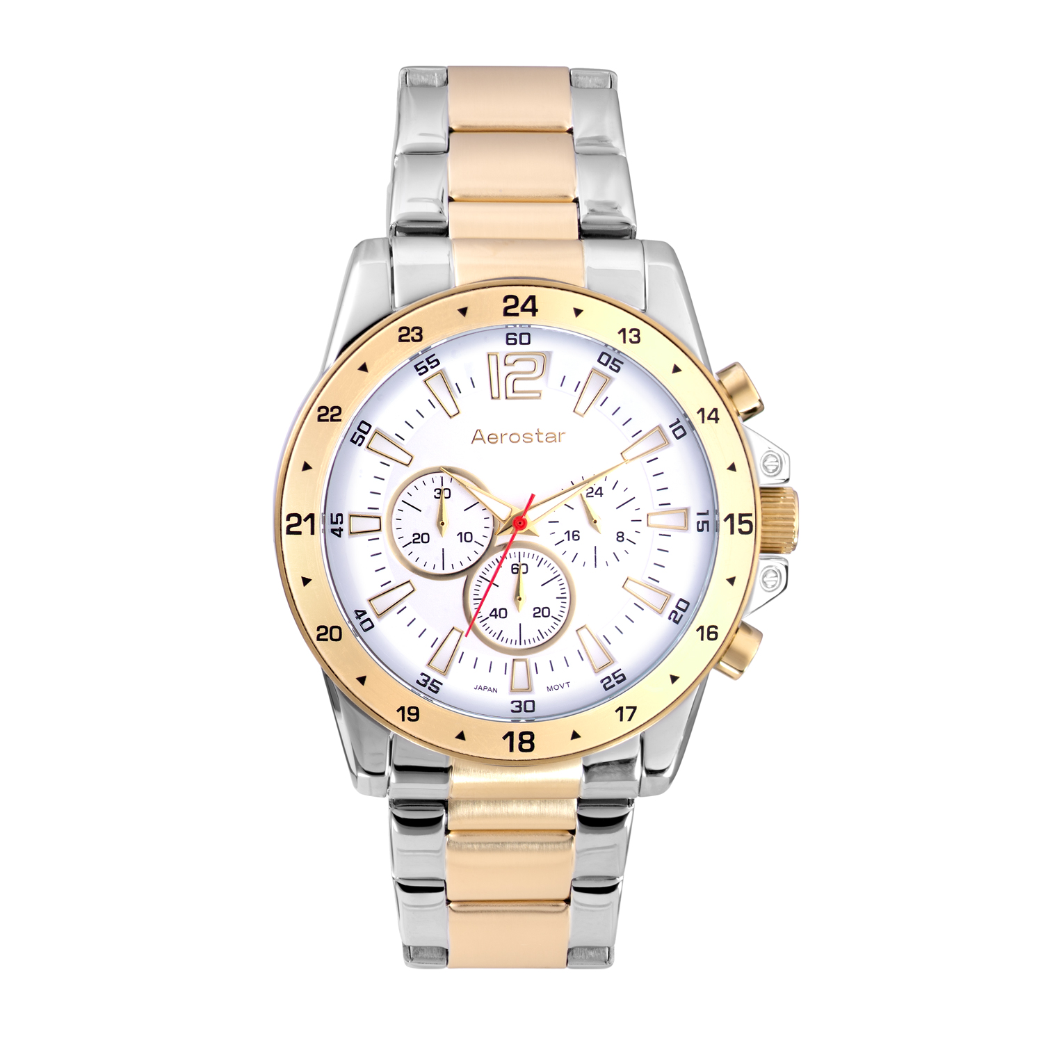 RELOJ AEROSTAR AE20004ASG SALVATORE ACUATICO HOMBRE DORADO - 1