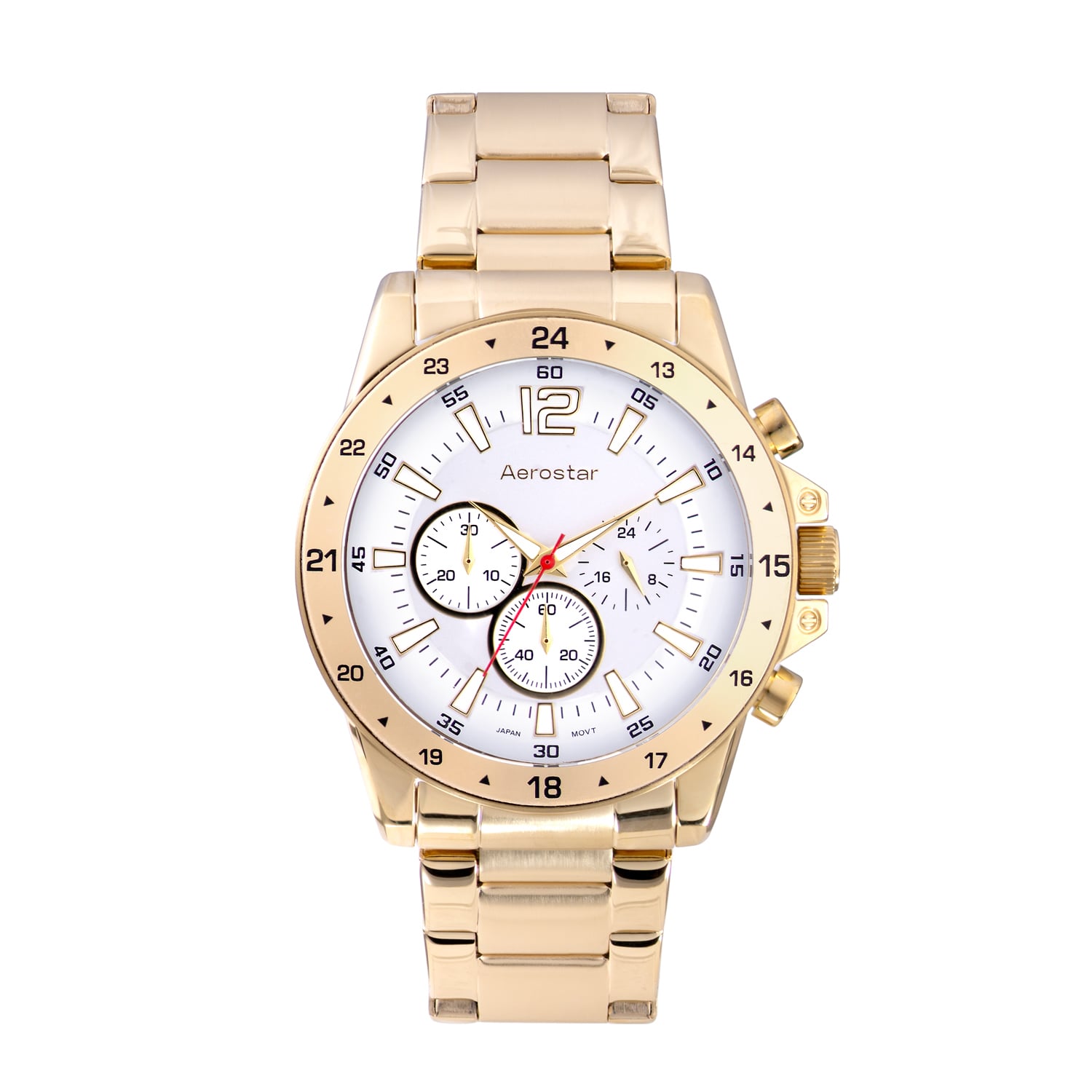 RELOJ AEROSTAR  AE20004AGD SALVATORE ACUATICO HOMBRE DORADO - 1