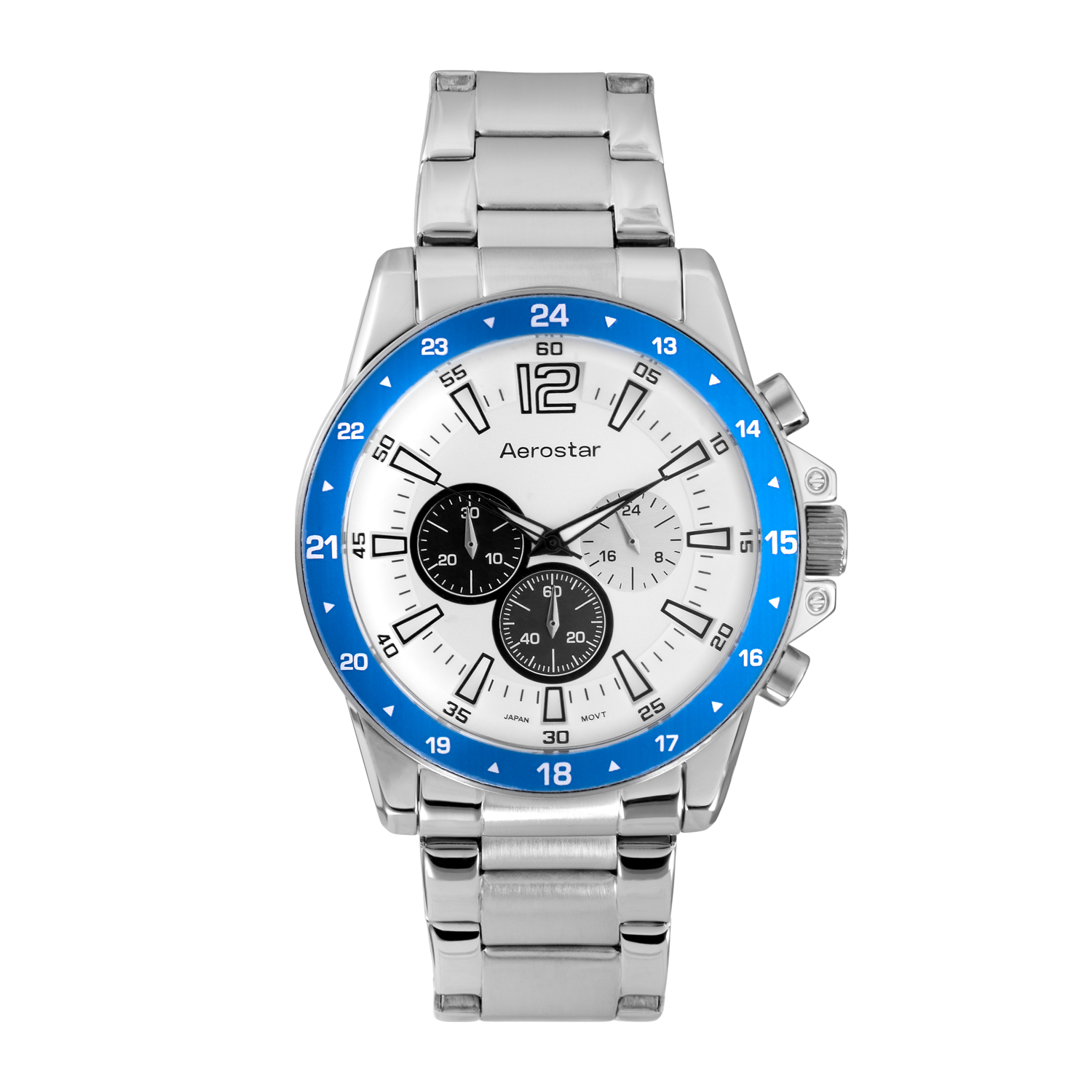 RELOJ AEROSTAR  AE20004ABL SALVATORE ACUATICO HOMBRE PLATEADO - 1