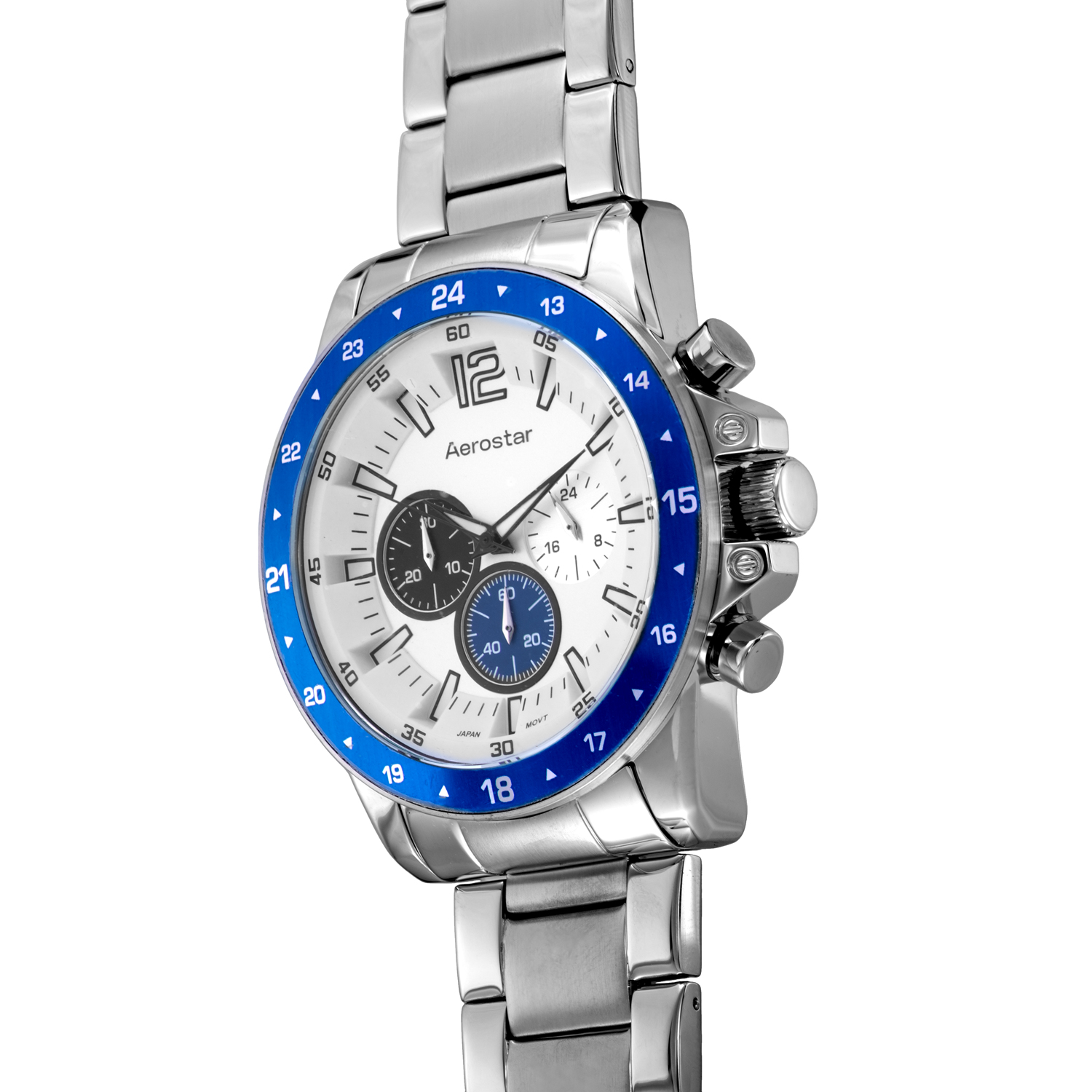 RELOJ AEROSTAR  AE20004ABL SALVATORE ACUATICO HOMBRE PLATEADO - 3
