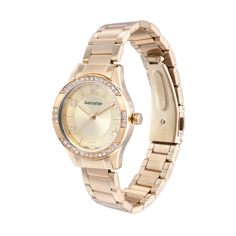 RELOJ AEROSTAR AE60002AGD BRILLIANT WOMEN DORADO ANÁLOGO - 2
