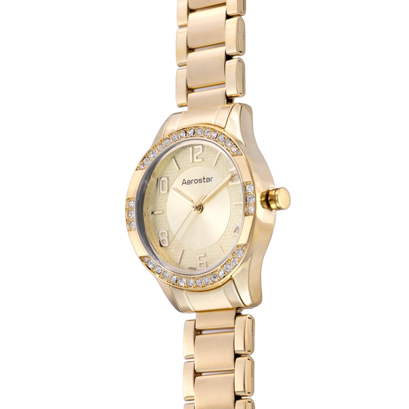 RELOJ AEROSTAR AE60002AGD BRILLIANT WOMEN DORADO ANÁLOGO - 3