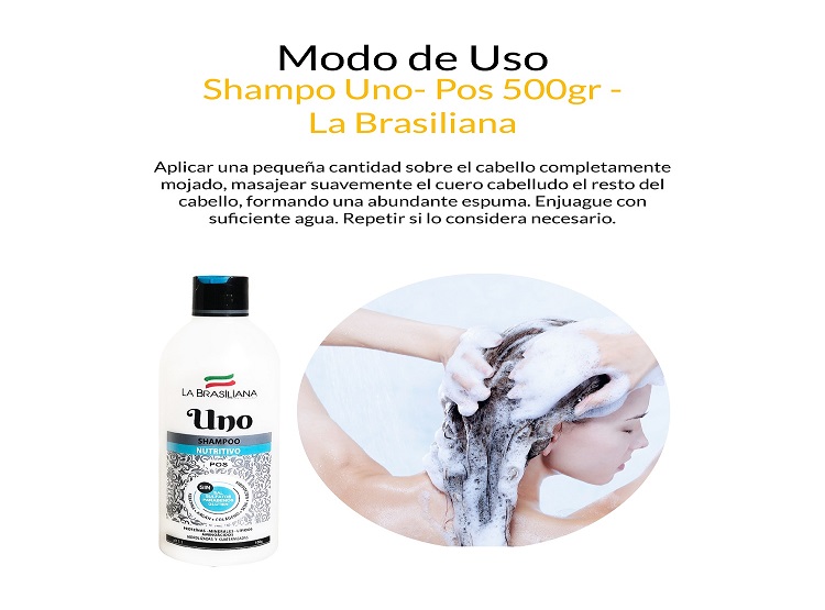SHAMPOO UNO LA BRASILIANA 500G POS - 2