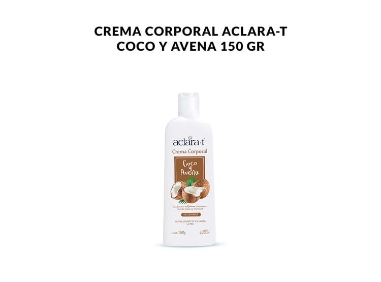 CREMA CORPORAL ACLARA-T COCO Y AVENA 150GR - 1
