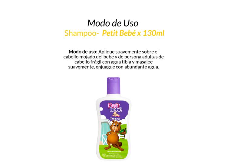 2 SHAMPOO PETIT BEBÉ X 130ML - 2