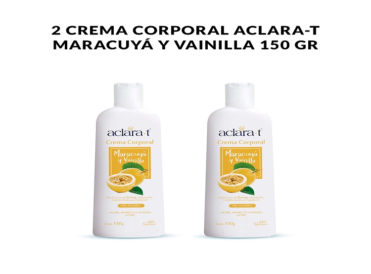 2 CREMA CORPORAL ACLARA-T MARACUYÁ Y VAINILLA 150GR - 1