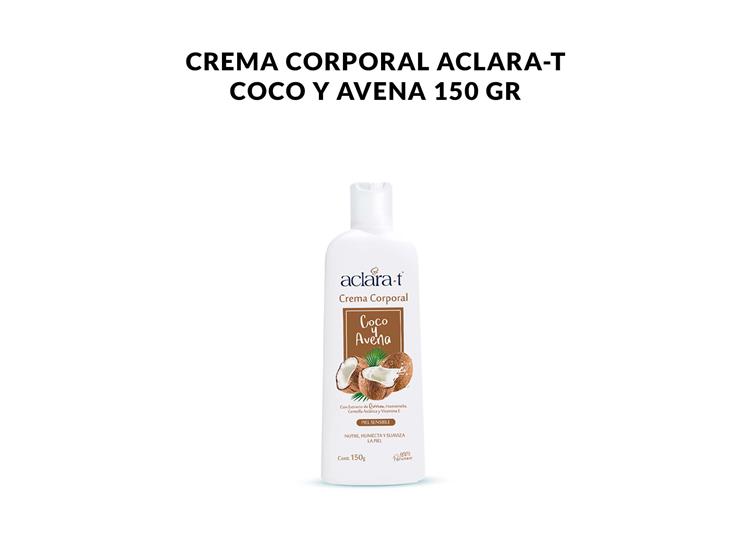 CREMA CORPORAL ACLARA-T COCO Y AVENA 150GR - 1