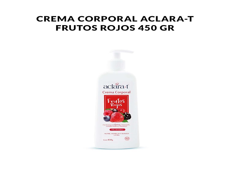 CREMA CORPORAL ACLARA-T FRUTOS ROJOS 450GR - 1
