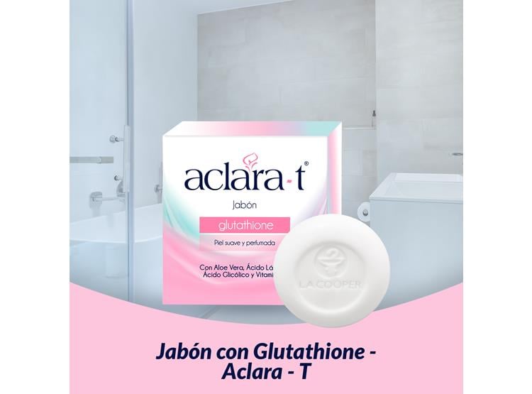 JABÓN CON GLUTATHIONE ACLARA-T 80GR - 1
