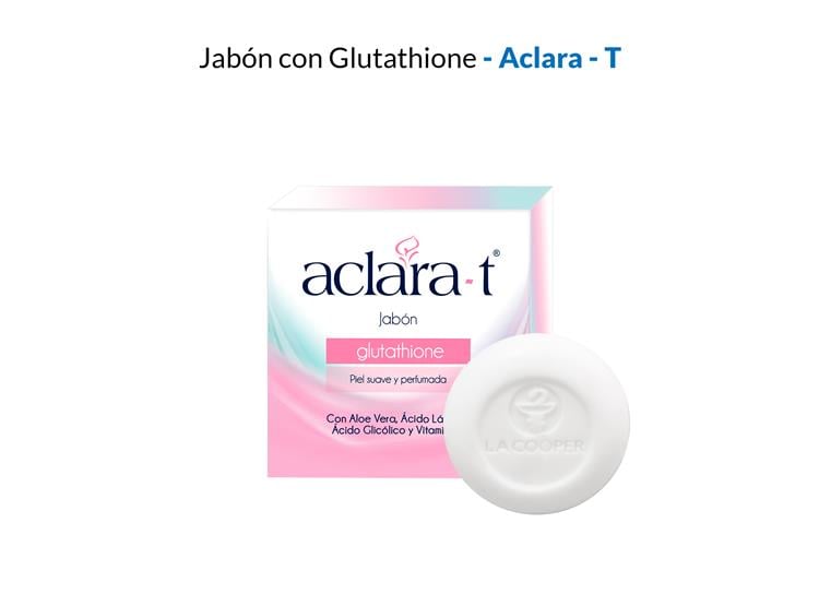 JABÓN CON GLUTATHIONE ACLARA-T 80GR - 3