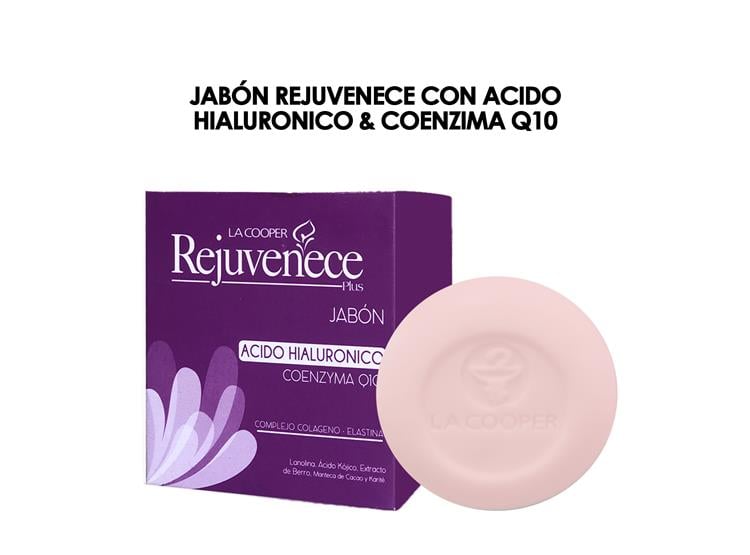 JABÓN REJUVENECE ACIDO HIALURONICO Y COENZIMA Q10 ACLARA-T 80GR 3 UNI - 2