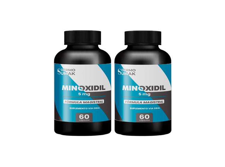 MINOXIDIL 5MG PREMIUN 60 CÁPSULAS DERMOSUMAK 2 UND - 1