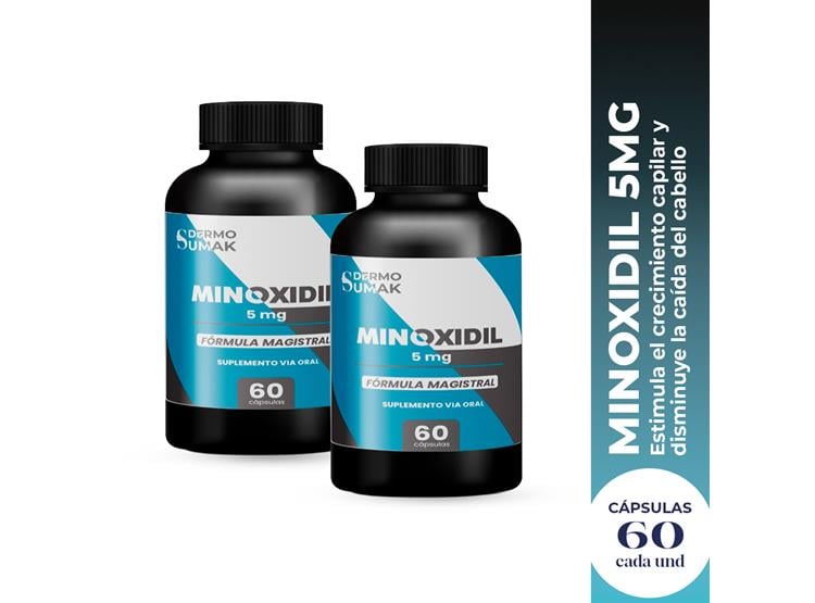 MINOXIDIL 5MG PREMIUN 60 CÁPSULAS DERMOSUMAK 2 UND - 2