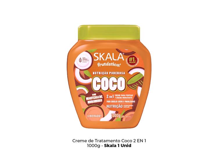 CREMA DE TRATAMIENTO DE COCO 2 EN 1 1000G - SKALA 1 UNID - 2