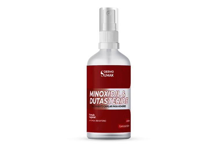 LOCIÓN MINOXIDIL 5% Y DUTASTERIDE 0.5% 60ML DERMO SUMAK - 1