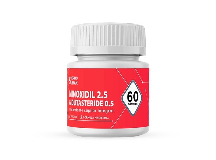 MINOXIDIL 2.5 MG Y DUTASTERIDE 0,5 MG 60 CAPS DERMO SUMAK - 1