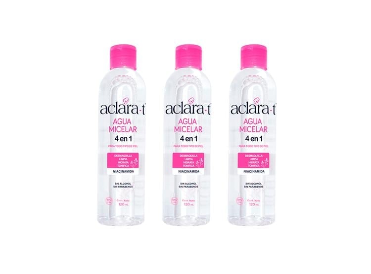 ACLARA T AGUA MICELAR LA COOPER 120ML, PACK 3 UNIDADES - 1
