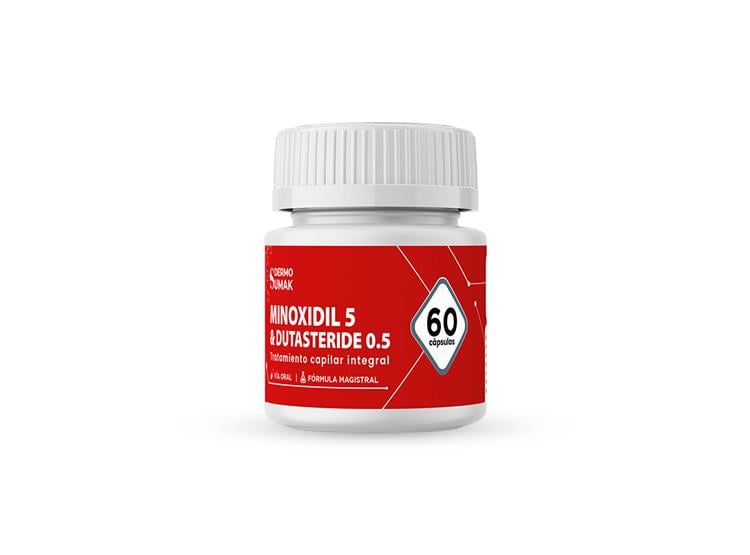 MINOXIDIL 5 MG Y DUTASTERIDE 0,5 MG X 60 CAPS DERMO SUMAK - 1