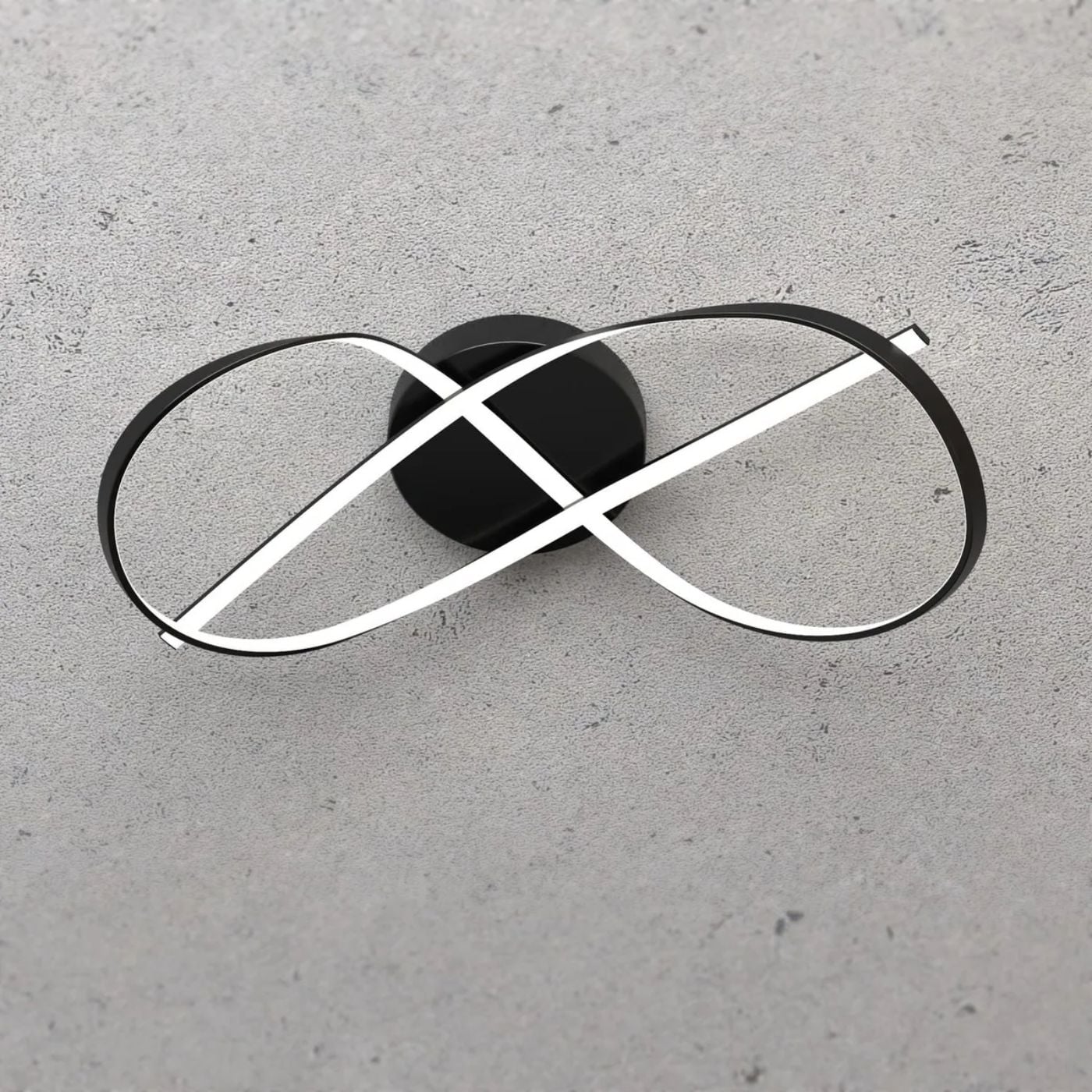 LÁMPARA DE TECHO LED OLAS NEGRO - 4