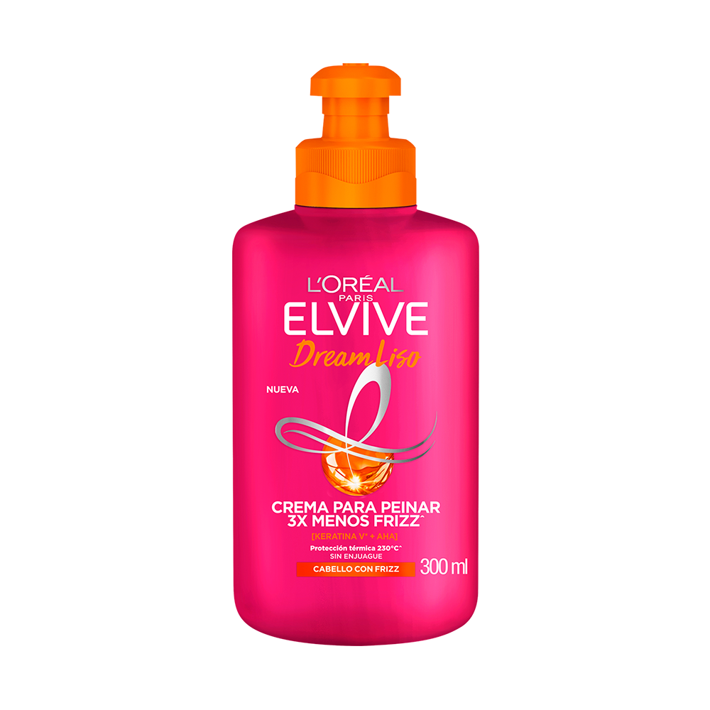 CREMA PARA PEINAR L'OREAL PARIS ELVIVE DREAM LISO 300 ML - 8