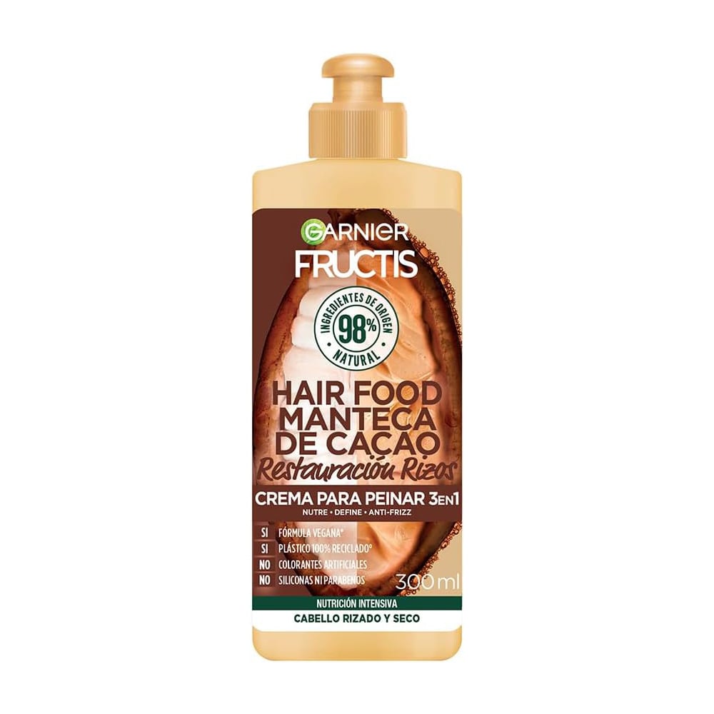 CREMA PARA PEINAR HAIR FOOD CACAO PELO RIZADO 300ML - 1