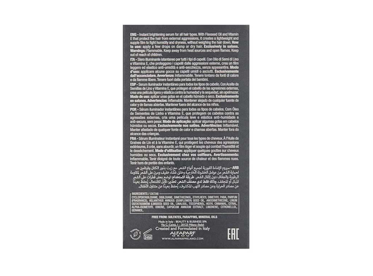 TRATAMIENTO CAPILAR ALFAPARF A433 50ML SEMI DI LINO SUBLIME CRISTALLI LIQUIDI - 5