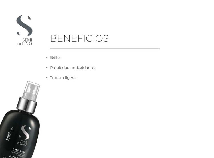 SPRAY ILUMINADOR INSTANTÁNEO ALFAPARF CRISTALLI SPRAY SUBLIME 125ML - 5