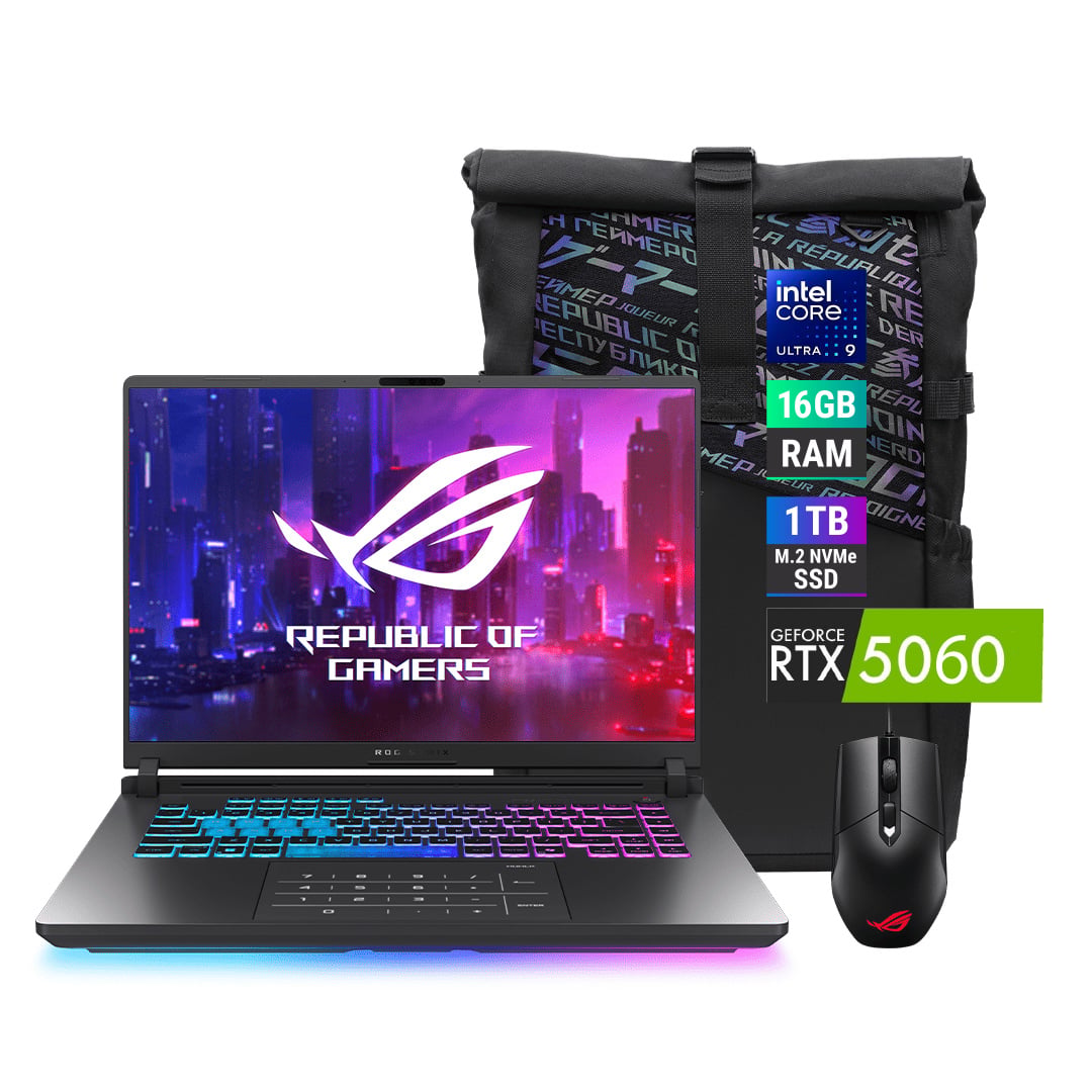 LAPTOP ROG STRIX G16 U9 16GB RAM 1TB SSD RTX 5060 8GB W11 - 1
