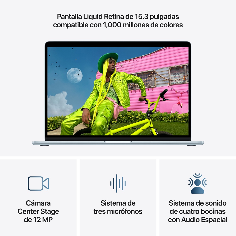 MACBOOK AIR 15 M5 10C CPU 10C GPU 16GB 512GB SSD SKY BLUE - 5