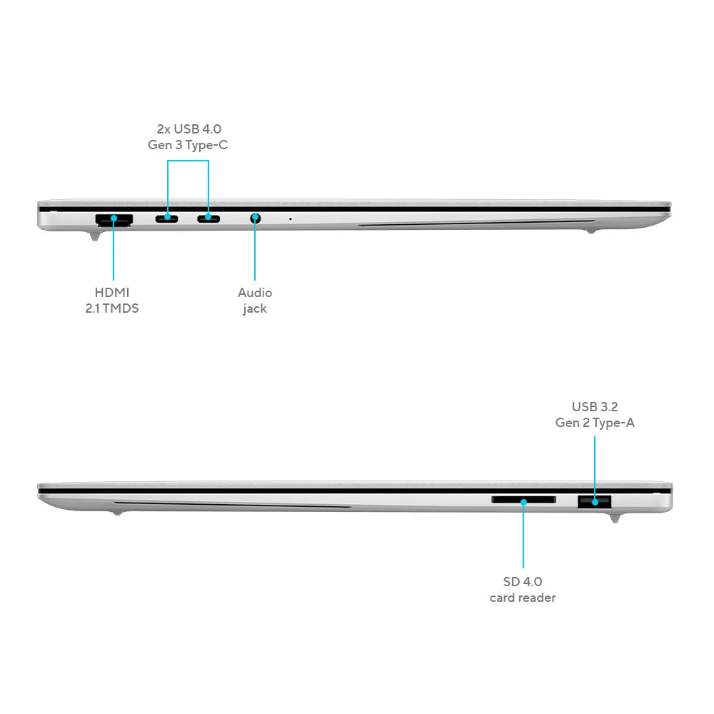 LAPTOP ASUS ZENBOOK A14 SNAPDRAGON X 32GB 1TB W11 - 6