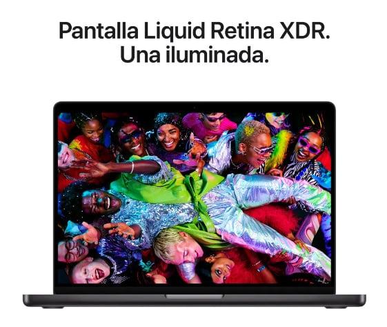 MACBOOK PRO APPLE 14' M5 MAX 32C GPU 36GB 2TB NEGRO - 6
