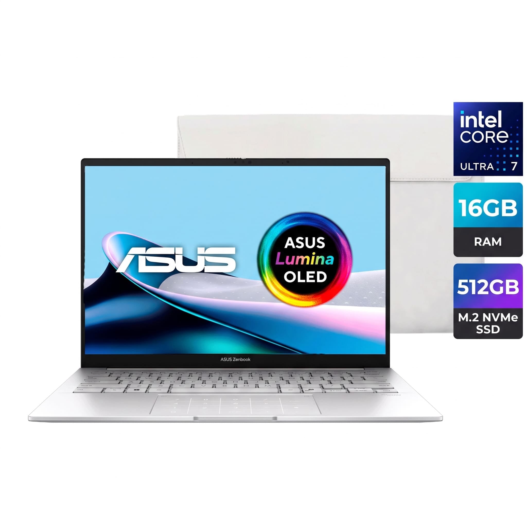 LAPTOP ASUS ZENBOOK 14 U7 16GB RAM 512GB SSD  W11 OLED - 1