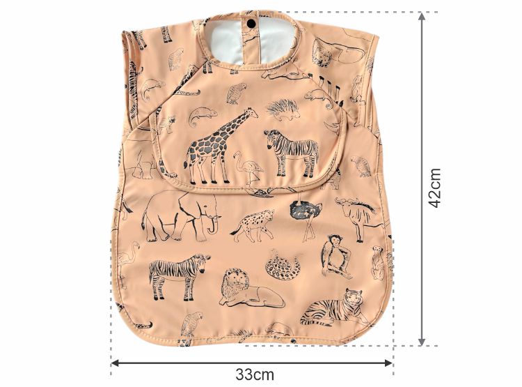 MANDIL IMPERMEABLE PU PARA BEBÉS 6 A 24 MESES CON BOLSILLO RECOLECTOR - 2