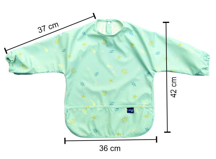 MANDIL IMPERMEABLE PU MANGA LARGA PARA BEBÉS 6 A 24 MESES – BOLSILLO RECOLECTOR - 3
